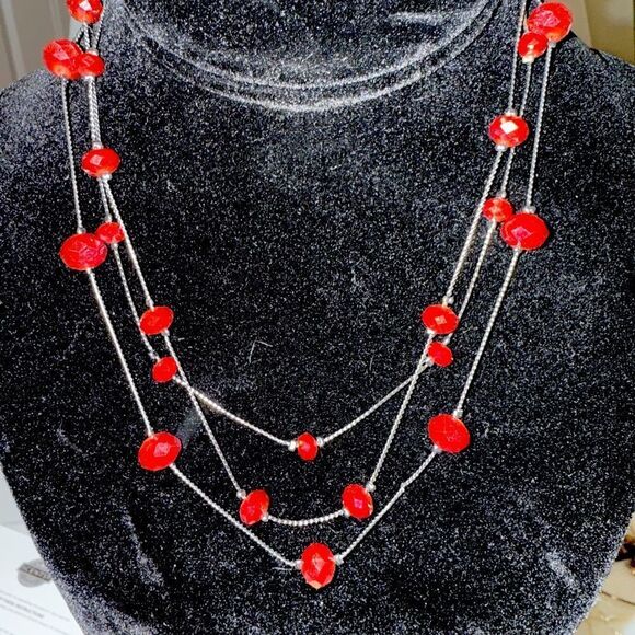 WOMENS JEWELRY SET OF 3 NECKLACES - Picture 1 of 3